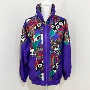 Vintage Lavon Full Zip Purple Windbreaker Jacket